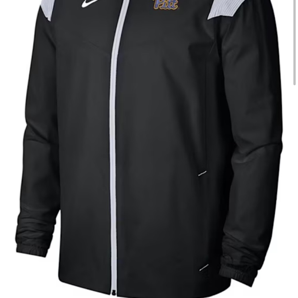 Nike Pitt Panthers Black and White Windbreaker for Men